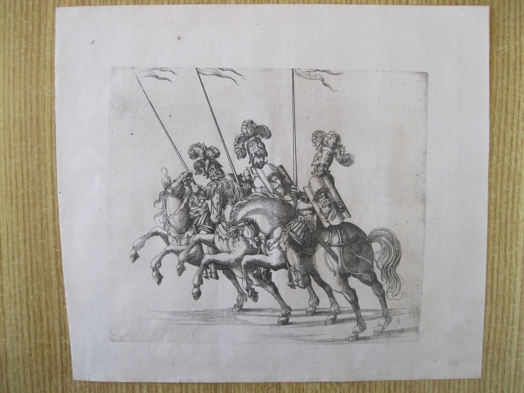 Desfile militar de caballeros renacentistas.1611.Küchler